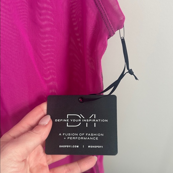 NWT DYI Vibrant Pink Mesh Tank Top - SMALL - Picture 4 of 5
